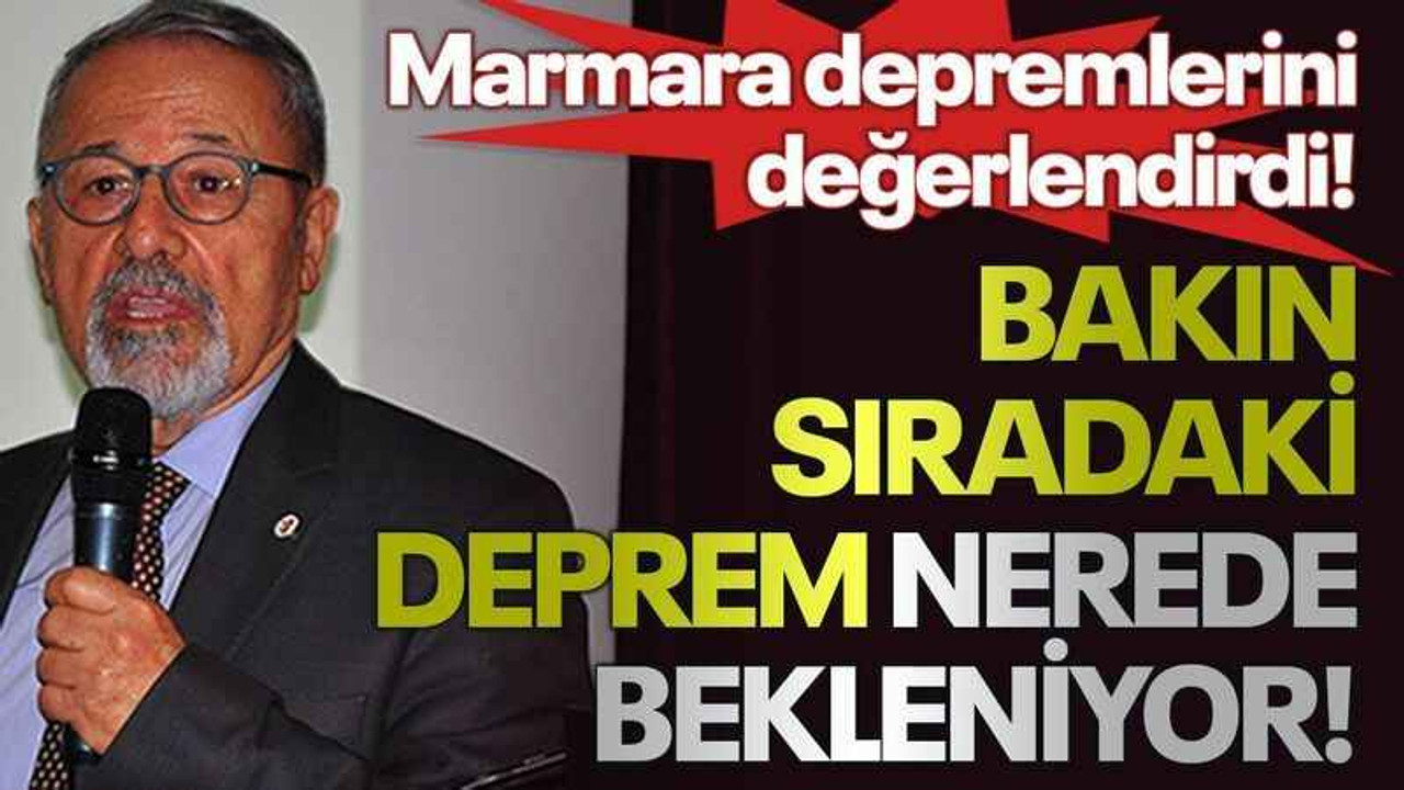 Naci Görür Marmara depremlerini değerlendirdi! Bakın sıradaki deprem nerede bekleniyor!